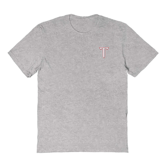 Troy Trojans Vive La Fete Impressions Artwork Grey Womens Cotton Tshirt