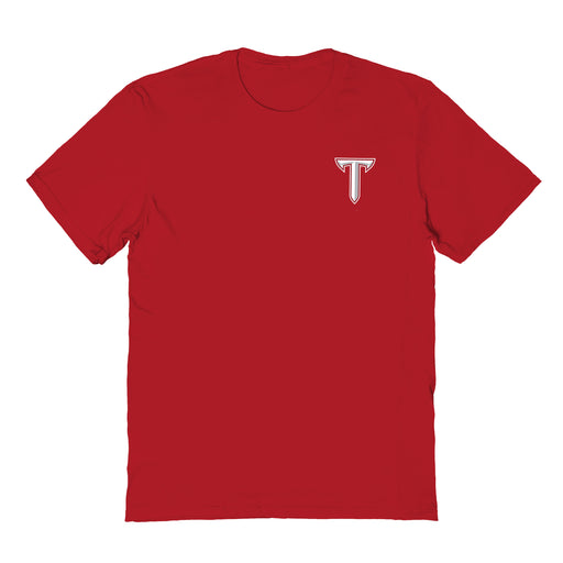 Troy Trojans Vive La Fete Impressions Artwork Red Womens Cotton Tshirt