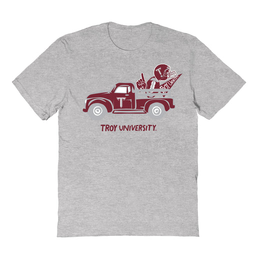 Troy Trojans Hand Sketched Vive La Fete Impressions Truck Grey T-shirt for Women