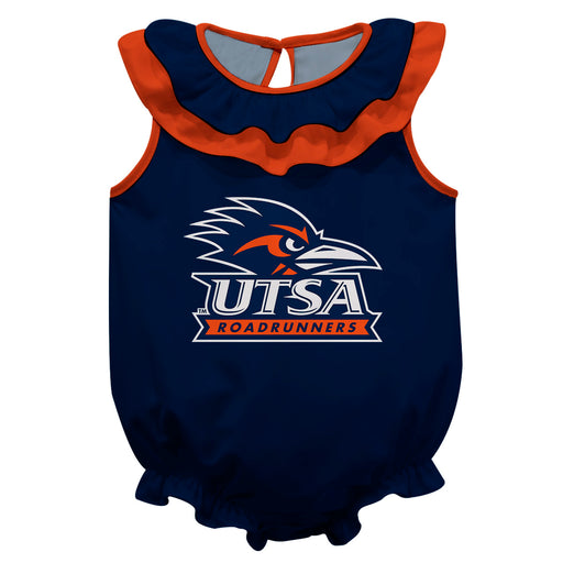 Texas at San Antonio Roadrunners Blue Sleeveless Ruffle Onesie Logo Bodysuit