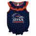 Texas at San Antonio Roadrunners Swirls Blue Sleeveless Ruffle Onesie Logo Bodysuit
