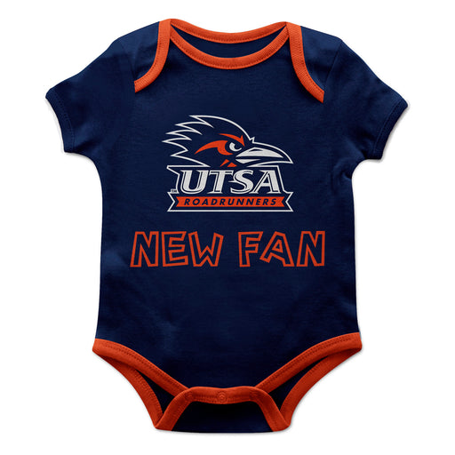 Texas at San Antonio Roadrunners Vive La Fete Infant Game Day Blue Short Sleeve Onesie New Fan Logo and Mascot Bodysuit