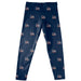Texas San Antonio Roadrunners Vive La Fete Girls Game Day All Over Logo Elastic Waist Classic Play Navy Leggings Tights