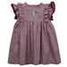 Texas Southern University Tigers Embroidered Maroon Gingham Ruffle Dress