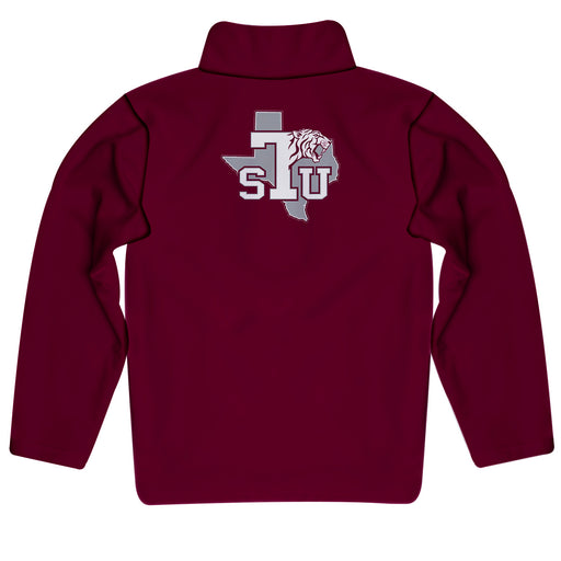 Texas Southern University Tigers Vive La Fete Game Day Solid Maroon Quarter Zip Pullover Sleeves - Vive La Fête - Online Apparel Store