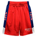 Texas State Technical College Vive La Fete Game Day Red Stripes Boys Solid Blue Athletic Mesh Short