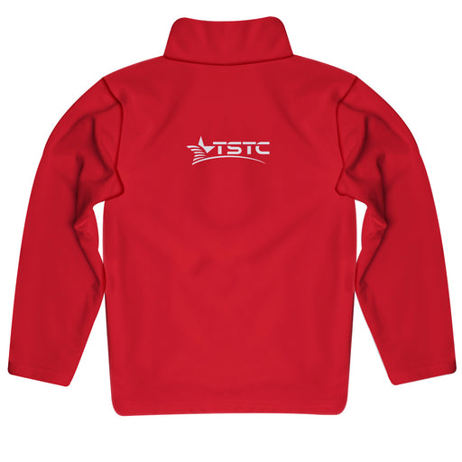 Texas State Technical College Vive La Fete Game Day Solid Red Quarter Zip Pullover Sleeves - Vive La Fête - Online Apparel Store