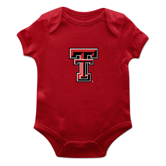 Texas Tech Red Raiders Cotton Short Sleeve Bodysuit Red