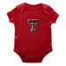Texas Tech Red Raiders Cotton Short Sleeve Bodysuit Red