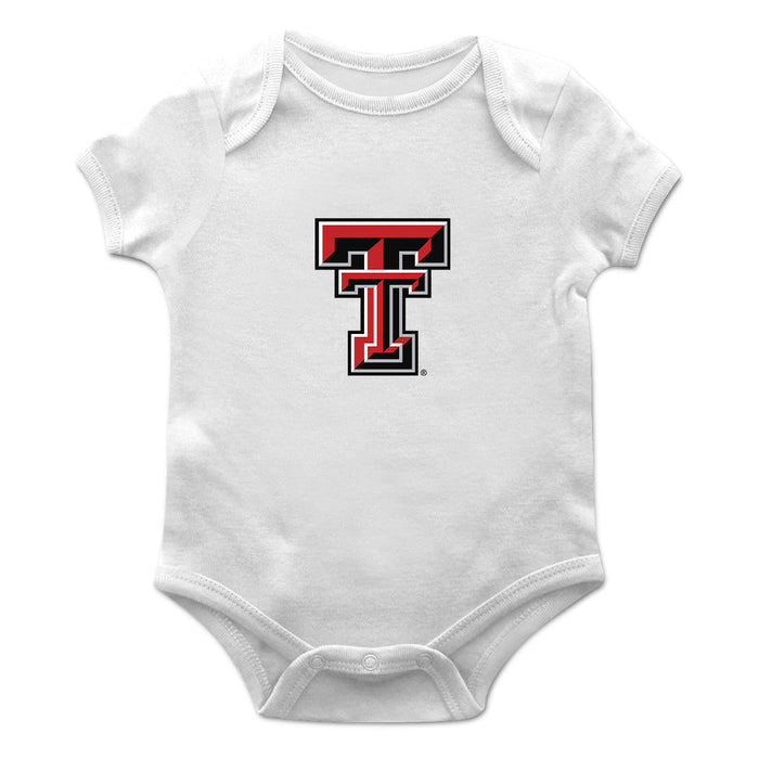 Texas Tech Red Raiders Cotton Short Sleeve Bodysuit White