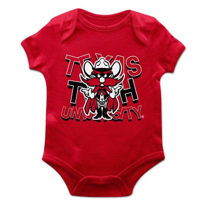 Texas Tech Red Raiders Vive La Fete Infant Game Day Red Short Sleeve Bodysuit