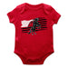 Texas Tech Red Raiders Vive La Fete Infant Game Day Red Short Sleeve Bodysuit