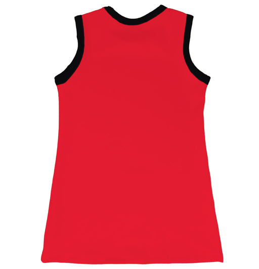 Texas Tech Red Raiders Sleeveless Cheerleader A Line Dress Black and Red - Vive La Fête - Online Apparel Store