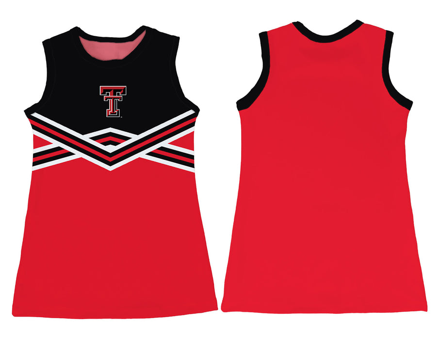 Texas Tech Red Raiders Sleeveless Cheerleader A Line Dress Black and Red - Vive La Fête - Online Apparel Store