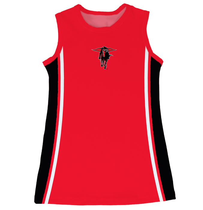 Texas Tech Red Raiders Sleeveless Cheerleader A Line Dress Red