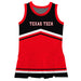 Texas Tech Red Raiders Vive La Fete Game Day Black and Red Sleeveless Chearleader Dress