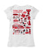 Texas Tech Red Raiders Hand Sketched Vive La Fete Impressions Artwork Girls Cotton Short Sleeve Tee - Vive La Fête - Online Apparel Store