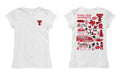 Texas Tech Red Raiders Hand Sketched Vive La Fete Impressions Artwork Girls Cotton Short Sleeve Tee - Vive La Fête - Online Apparel Store