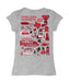 Texas Tech Red Raiders Hand Sketched Vive La Fete Impressions Artwork Girls Cotton Short Sleeve Tee - Vive La Fête - Online Apparel Store