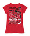 Texas Tech Red Raiders Hand Sketched Vive La Fete Impressions Artwork Girls Cotton Short Sleeve Tee - Vive La Fête - Online Apparel Store
