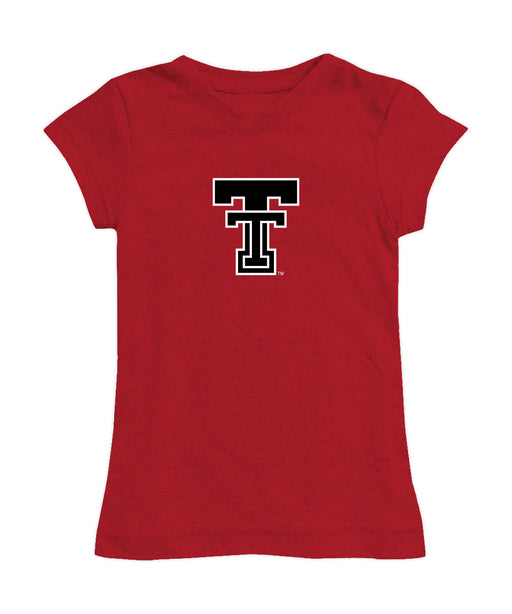 Texas Tech Red Raiders Girl´s Fitted Cotton T-shirt White - Vive La Fête - Online Apparel Store