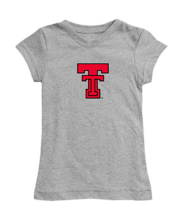 Texas Tech Red Raiders Girl´s Fitted Cotton T-shirt White - Vive La Fête - Online Apparel Store