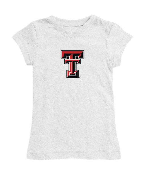 Texas Tech Red Raiders Girl´s Fitted Cotton T-shirt White