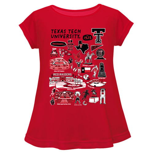 Texas Tech Red Raiders Vive La Fete Impressions Artwork Short Sleeve Top