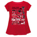 Texas Tech Red Raiders Vive La Fete Impressions Artwork Short Sleeve Top