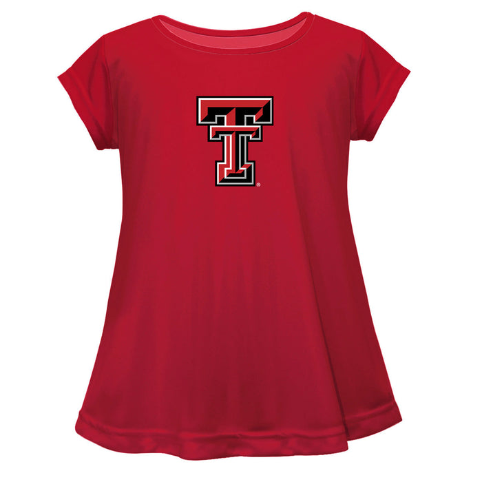 Texas Tech Red Raiders Short Sleeve Youth Cotton Top Red