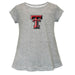 Texas Tech Red Raiders Short Sleeve Youth Cotton Top Grey