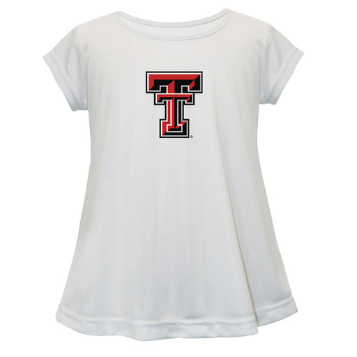 Texas Tech Red Raiders Short Sleeve Youth Cotton Top White