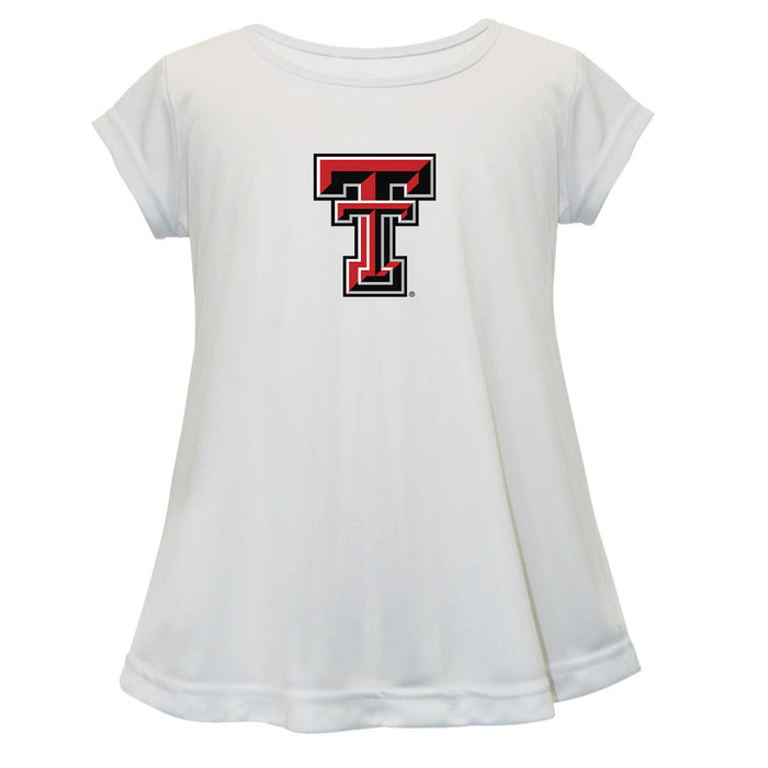 Texas Tech Red Raiders Short Sleeve Youth Cotton Top White