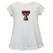 Texas Tech Red Raiders Short Sleeve Youth Cotton Top White