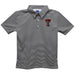 Texas Tech Red Raiders Embroidered Black Stripes Short Sleeve Polo Box Shirt