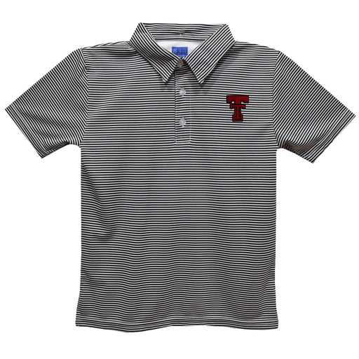 Texas Tech Red Raiders Embroidered Black Stripes Short Sleeve Polo Box Shirt - Vive La Fête - Online Apparel Store