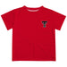 Texas Tech Red Raiders Hand Sketched Vive La Fete Impressions Artwork Boys Red Short Sleeve Tee Shirt