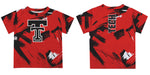 Texas Tech Red Raiders Vive La Fete Boys Game Day Red Short Sleeve Tee Paint Brush - Vive La Fête - Online Apparel Store
