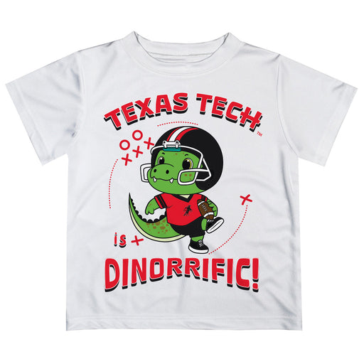 Texas Tech Red Raiders Vive La Fete Dinorrific Boys Game Day White Short Sleeve Tee - Vive La Fête - Online Apparel Store