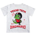 Texas Tech Red Raiders Vive La Fete Dinorrific Boys Game Day White Short Sleeve Tee - Vive La Fête - Online Apparel Store