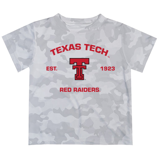 Texas Tech Red Raiders T-Shirt CAMO Light Grey by Vive La Fete