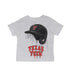 Texas Tech Red Raiders Original Dripping Baseball Helmet Grey Cotton T-Shirt  by Vive La Fete