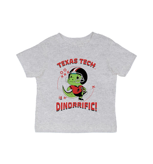 Texas Tech Red Raiders Vive La Fete Dinorrific Heather Grey Cotton Short Sleeve Tee