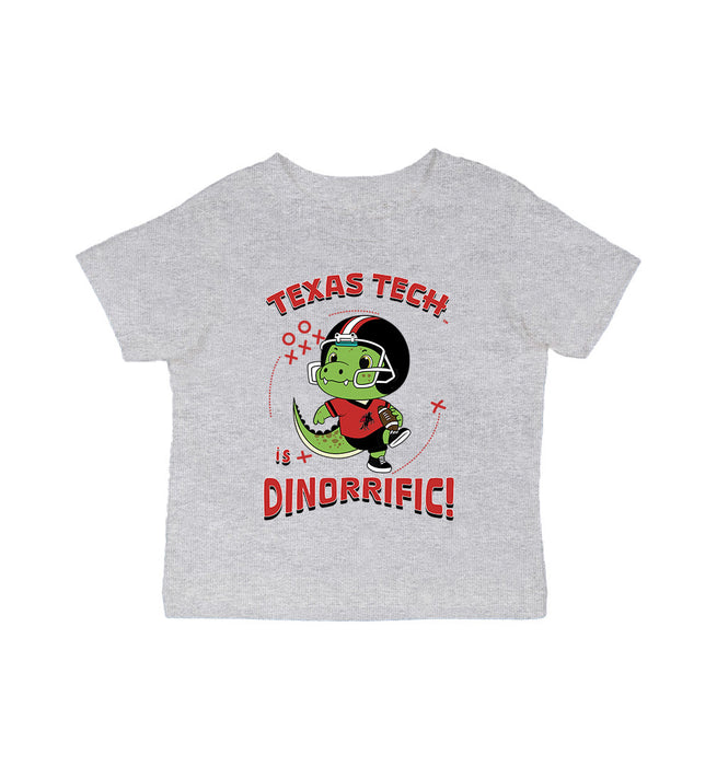 Texas Tech Red Raiders Vive La Fete Dinorrific Heather Grey Cotton Short Sleeve Tee