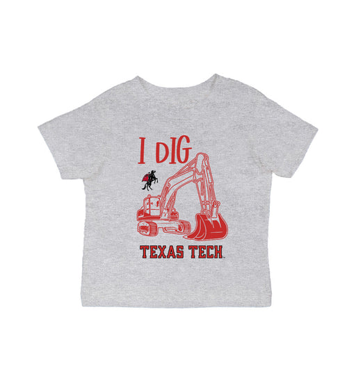 Texas Tech Red Raiders Vive La Fete Excavator Heather Grey Cotton Short Sleeve Tee