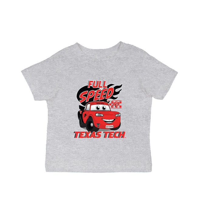 Texas Tech Red Raiders Vive La Fete Full Speed Heather Grey Cotton Short Sleeve Tee