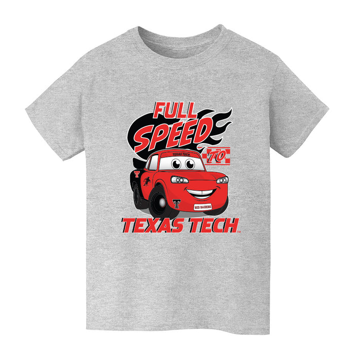 Texas Tech Red Raiders Vive La Fete Full Speed Heather Grey Cotton Short Sleeve Tee
