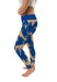 Tulsa Golden Hurricane Vive La Fete Paint Brush Logo on Waist Women Blue Yoga Leggings - Vive La Fête - Online Apparel Store