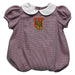 Tuskegee University Golden Tigers Embroidered Maroon Girls Baby Bubble Short Sleeve