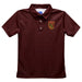 Tuskegee University Golden Tigers Embroidered Maroon Short Sleeve Polo Box Shirt